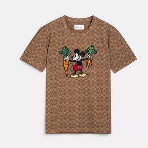 Disney X Coach signature T shirt, unisex